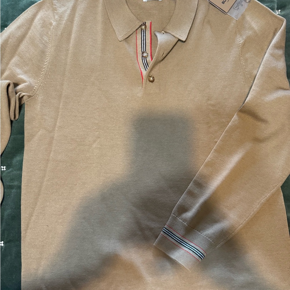 New Men's Tan Polo Shirt